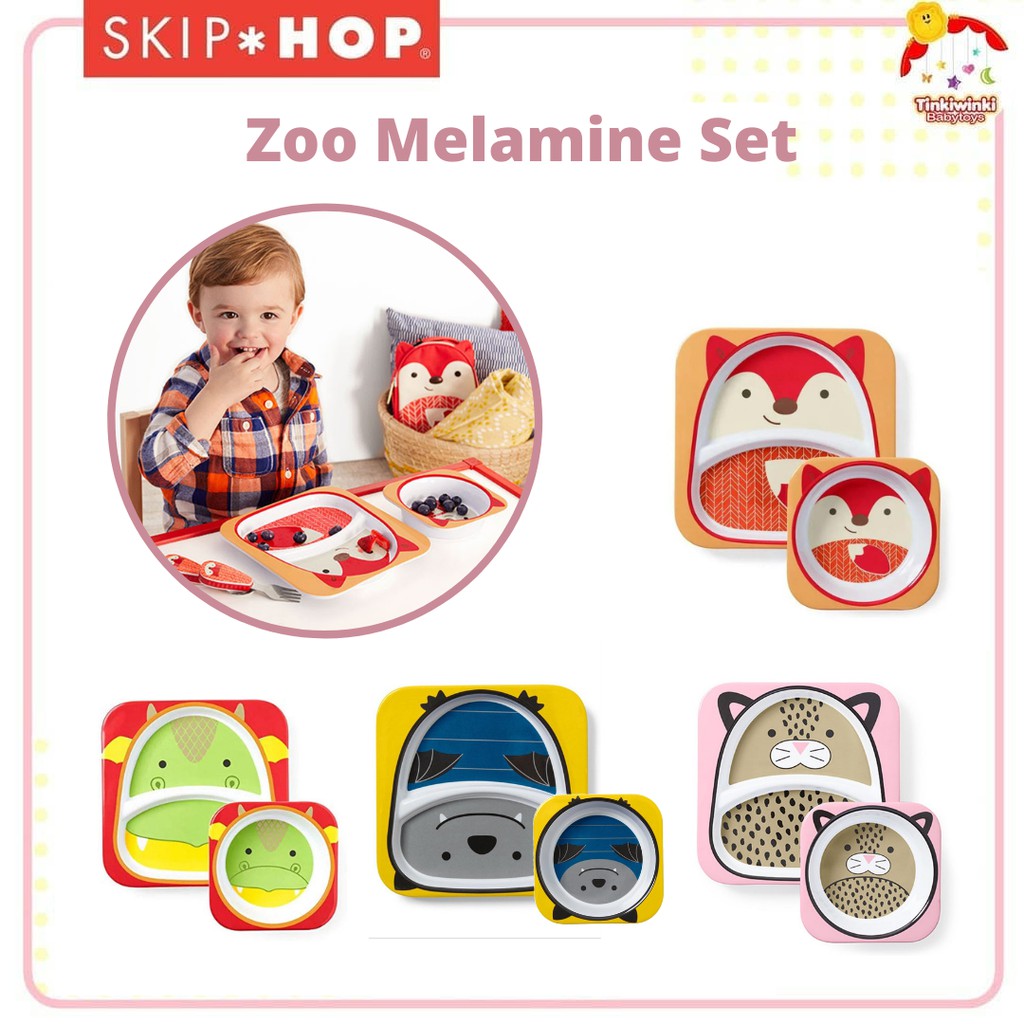 Skiphop Zoo Melamine Set