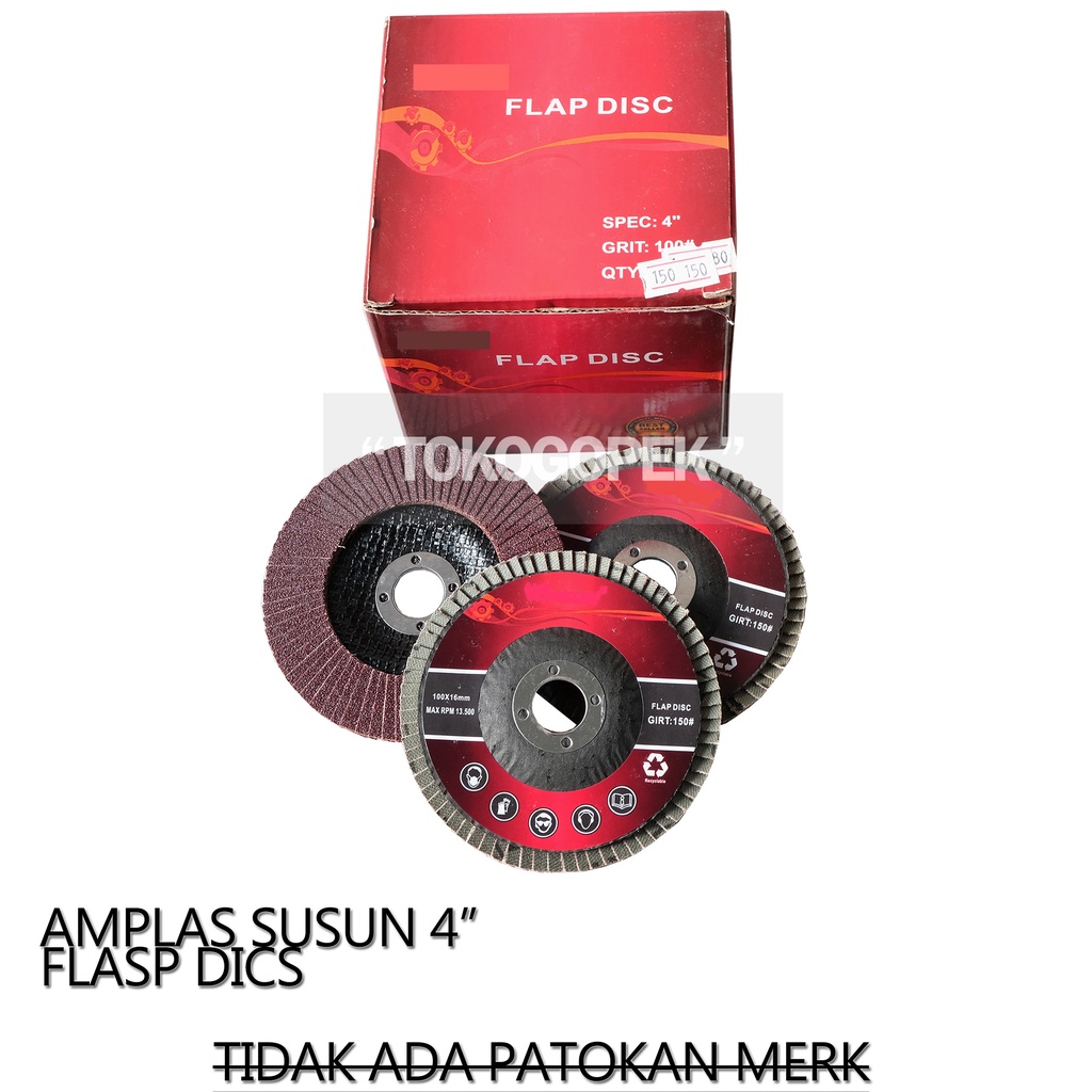 AMPLAS SUSUN FLAP DISC 4&quot; - AMPLAS BULAT