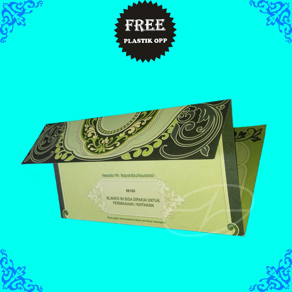 Blangko Kartu Undangan Pernikahan/Khitanan ERBA 88169 (Kosongan)