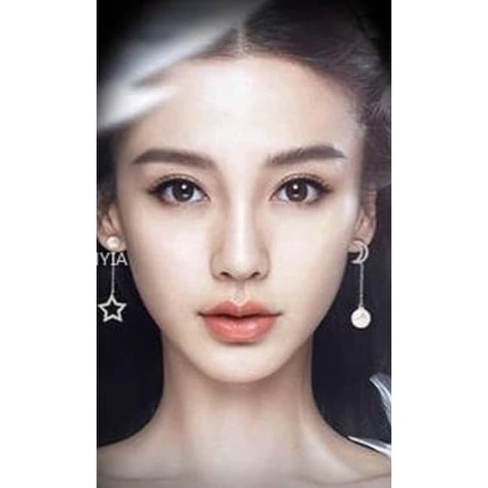 Anting Gantung Model Bulan Bintang