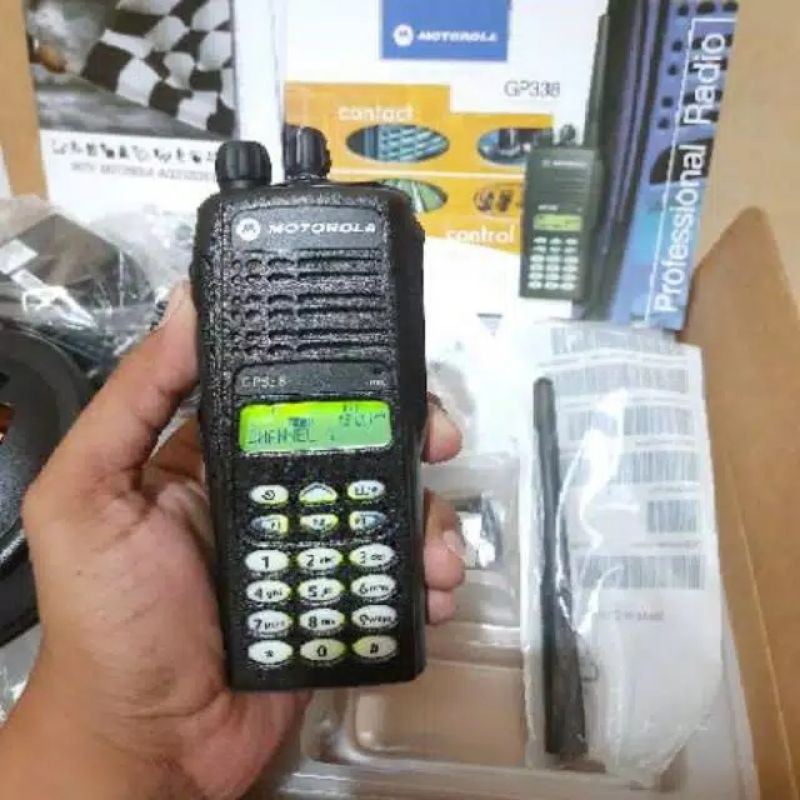 JUAL HT MOTOROLA GP 338 VHF 136 - 174MHz MOTOROLA GP338 VHF MURAH ORIGINAL
