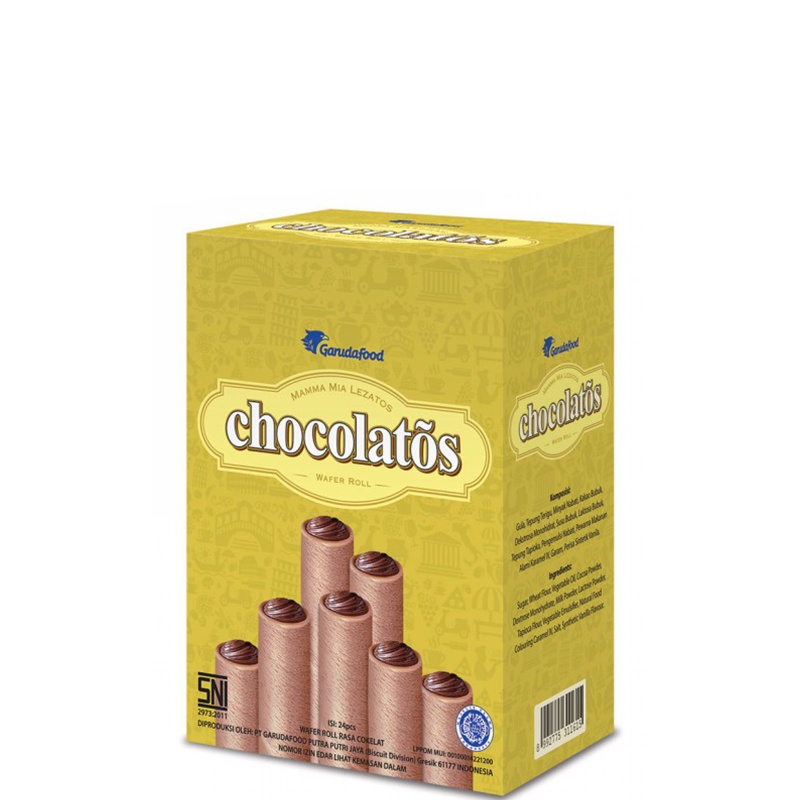 Chocolatos Wafer Coklat Box 24 x 8.5 gr