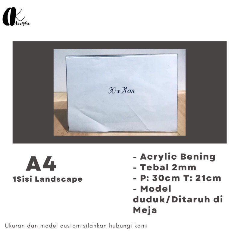 Brosur Display 1 Sisi Ukuran Landscape Shopee Indonesia