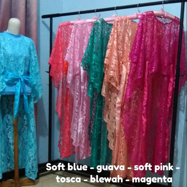 Cape Brukat panjang SUPER JUMBO /long Cape brukat /cape brokat panjang