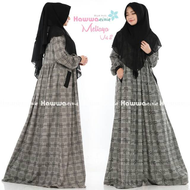 Gamis Syari Meliaya Original by Hawwa Aiwai READY