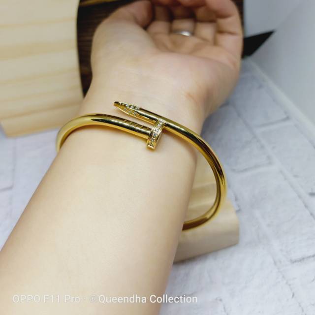 Gelang paku cartier titanium premium /titaniumori/ titaniumimport