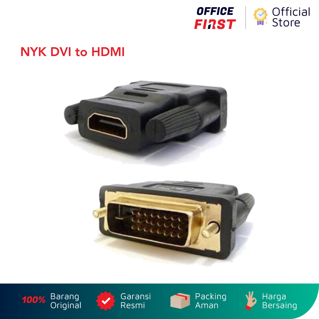 NYK DVI to HDMI Cable / Kabel Konverter Converter