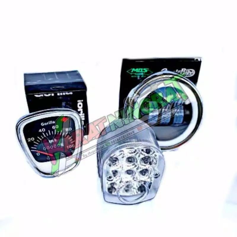 PAKET LAMPU DEPAN LED C70/SPEDOMETER LED C70/STOPLAMP LED C70 Murah