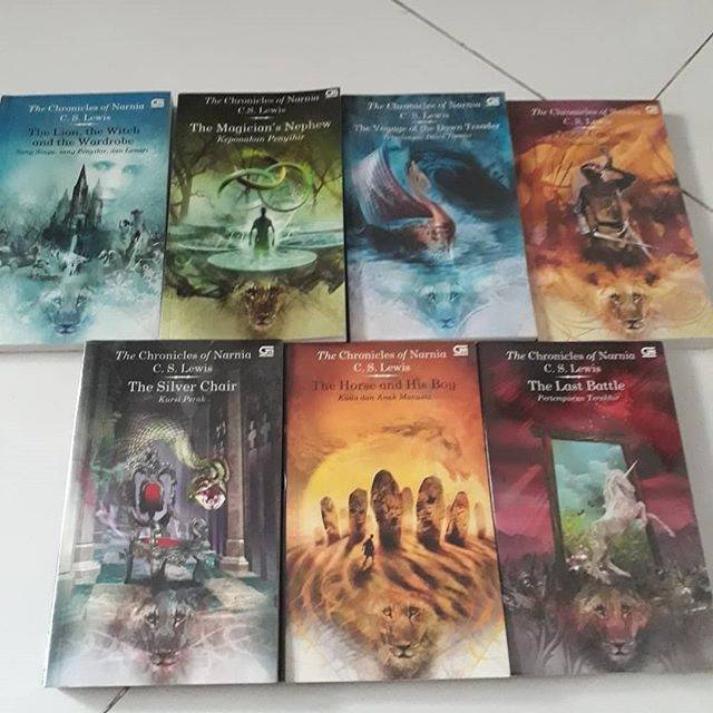 [INDONESIA] BUKU NOVEL THE CHRONICLES OF NARNIA 7 SERI - CS LEWIS [ORIGINAL]