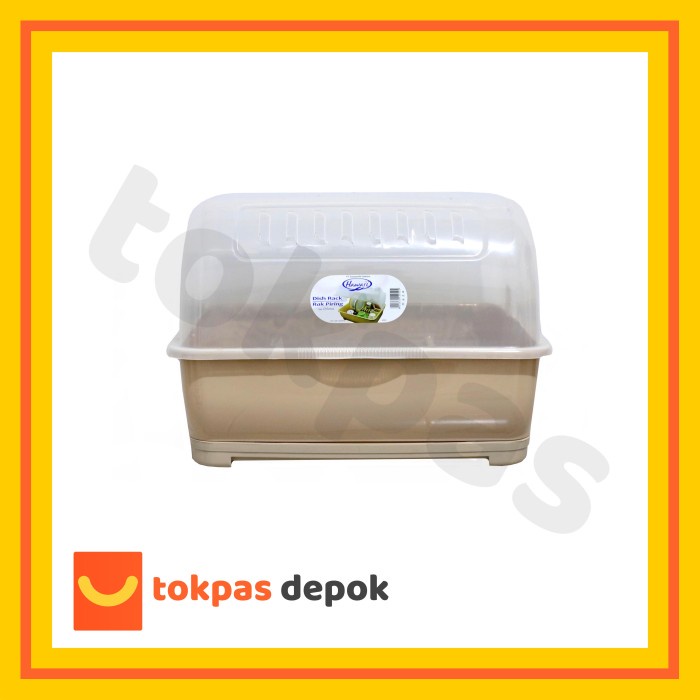 Rak Piring + Tutup Orlona Hawaii 4950 Plastik - Cream