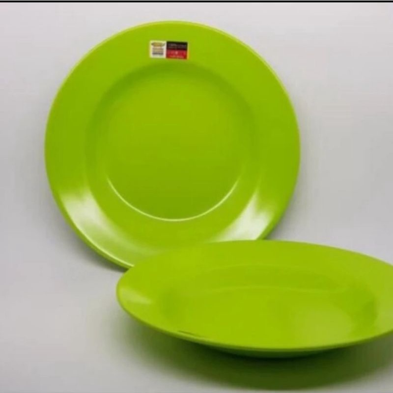 Piring Melamin/ Piring makan Cekung Melamin Golden Dragon 6 inc, 7 inc, 8 inc 9 inc Asli Melamin