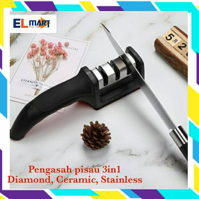 Elmart Alat Pengasah Asahan Pisau Gunting Dapur Knife Sharpener ASP01