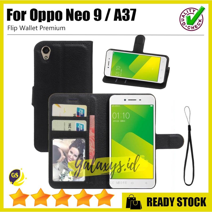 Case OPPO F1s F1 F3 Plus F5 F7 A37F A37 A39 A57 A71 A83 A57 4G 2022 Neo9 flip Cover Wallet Dompet Kulit Leather