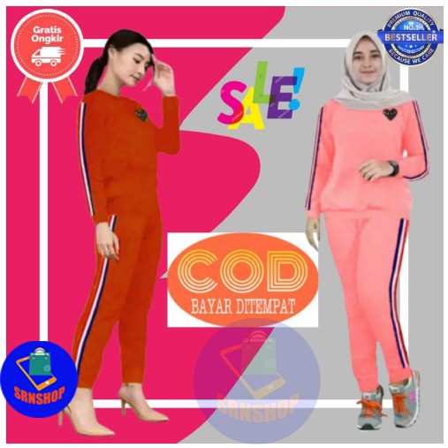 setelan wanita, training wanita training setelan olahraga wanita Baju Setelan Olahraga Senam Trainin