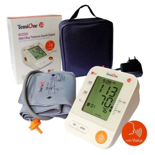 TENSIMETER DIGITAL TENSIONE 1A ONEMED DENGAN SUARA BAHASA INDONESI