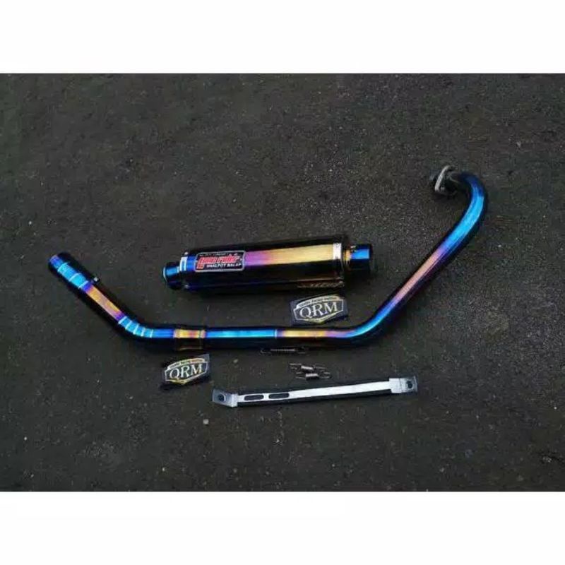 Knalpot racing Lone rider bluemoond Satria fu vixion jupiter mx cb150r old cb150r new R15 dll