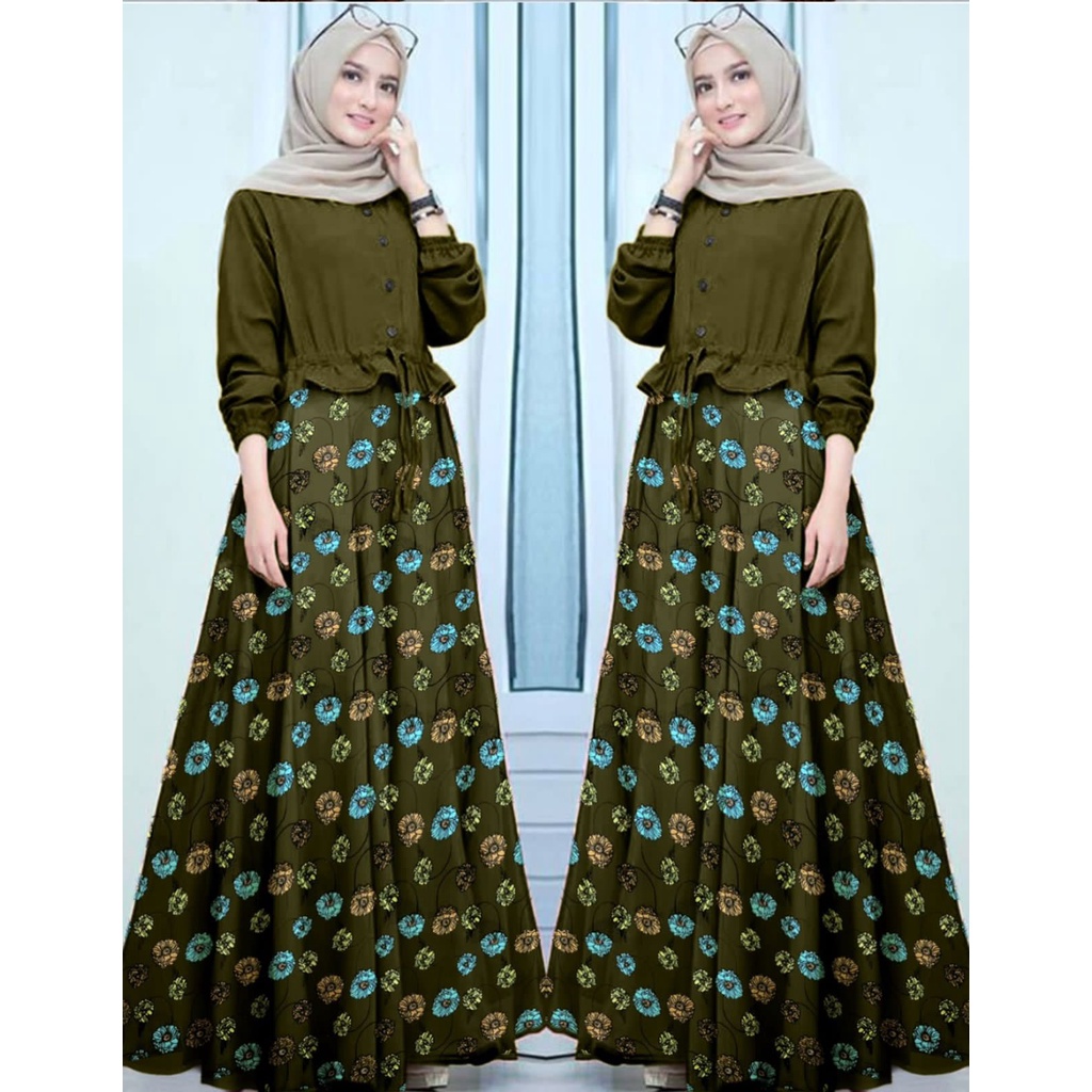 Gamis Serut/gamis remaja /gamis busui serut/bisa COD