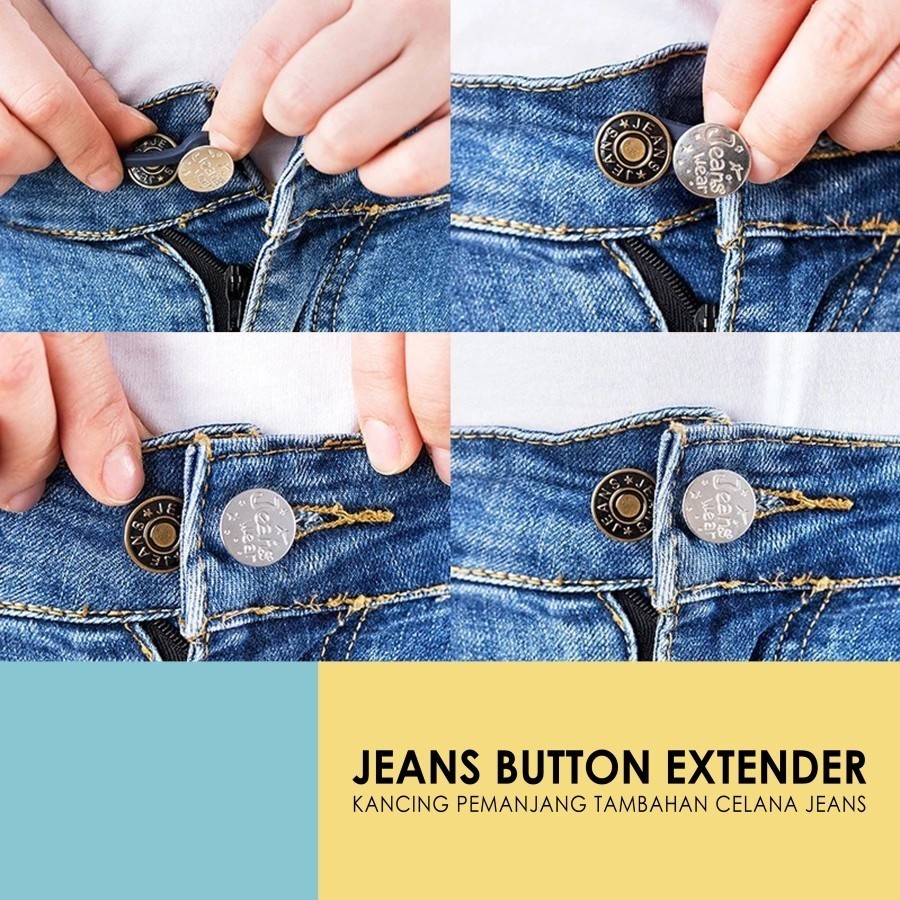 Jeans Button Extender Kancing Tambahan Celana Jeans Kesempitan