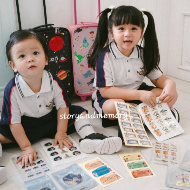 

Storyandmemory - 108pc STICKER LABEL NAMA ANTI AIR anti minyak sticker premium
