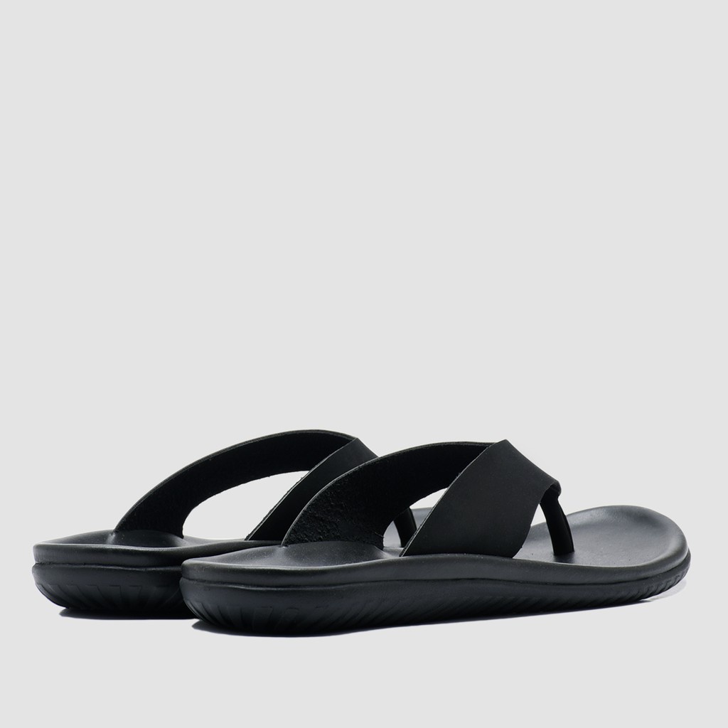 SENDAL JEPIT PRIA BRODO ORIGINAL - SANDAL CASUAL LOOK KEREN Flipper Full Black