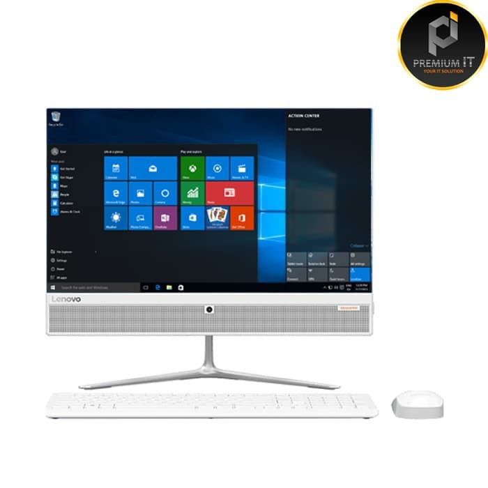 PC Lenovo AIO 510-22ISH-SEID/Core i3-7100T/4GB/1TB/DVD/21.5"/W10/White