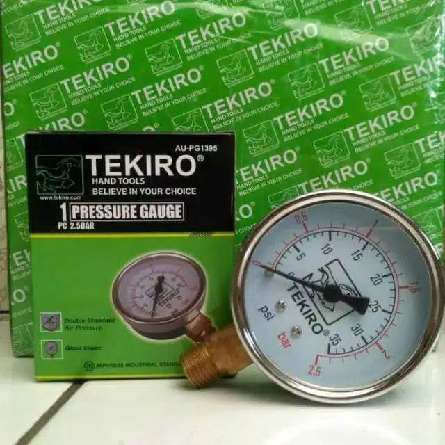 Tekiro Presure Gauge 2.5 Alat Ukur Tekanan 2.5 4 6 10 16 Dan 25 Bar