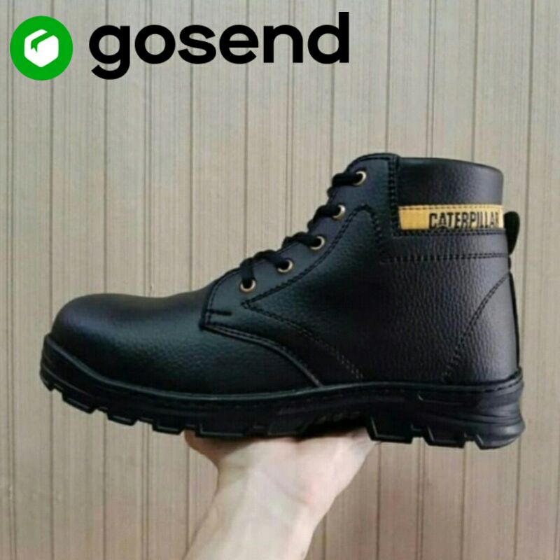 Sepatu Safety Proyek Ujung Besi - Septy Shoes Boot - Septi Kerja Lapangan Kulit Sintetis-  sepatu sefety tali -sepatu sefety sorong boot Sepatu Safety Boot Original Septi Pria Ujung Besi Sefty Shoes Septy Proyek Cowok Lapangan