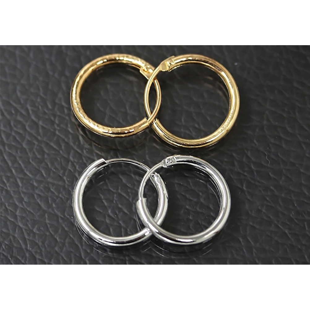 2016 Cincin Stud Bahan Sterling Silver Warna Emas Untuk Bibir Hidung