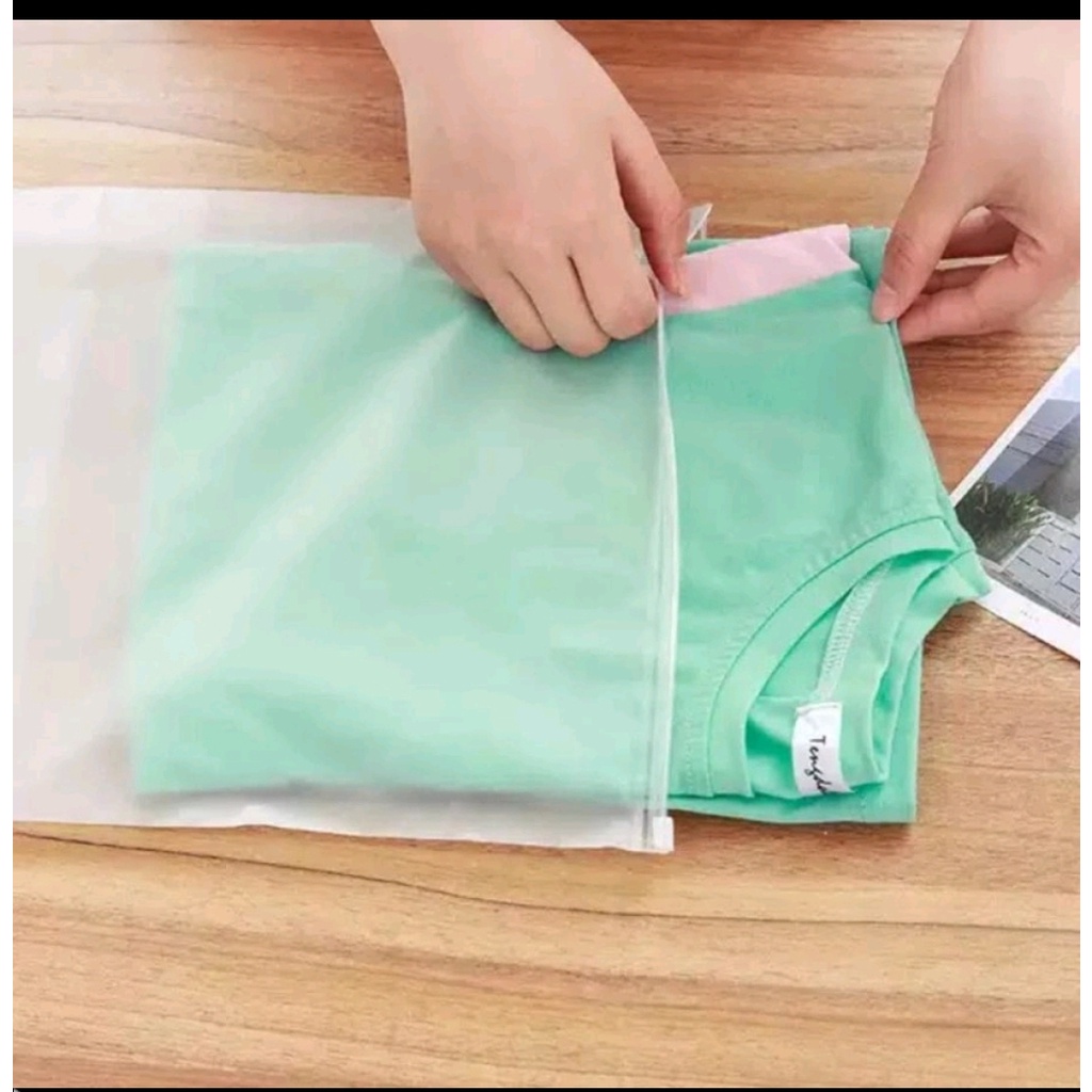 Zipper Storage Bag Polos Plastik Zipper Plastik Waterproof Plastik Anti Air Pakaian