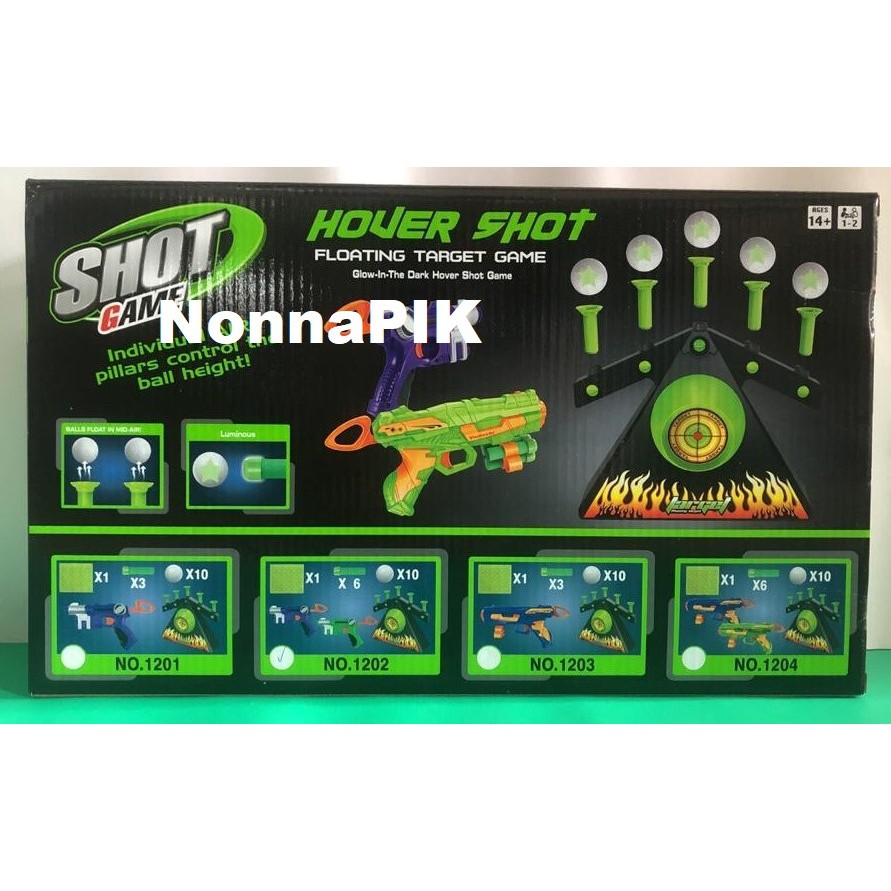 hover blast floating target gun shot - mainan tembak2an anak