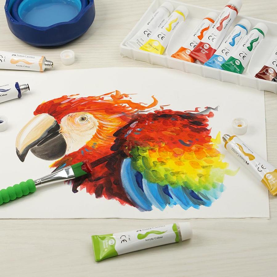 

Spesial Produk Faber-Castell Acrylic tube 12 ml - 12 colours, Qt1....