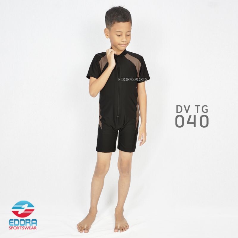 Baju Renang Anak Cowo Usia SD Laki-laki Jumpsuit DV TG EDORA