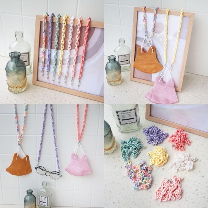 Shawl Tali Masker Korea Import Kalung Masker Free Konektor Rantai Kacamata