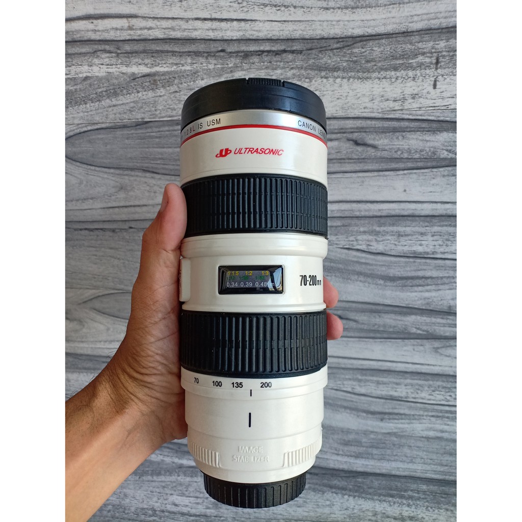BISA COD Mug Model Lensa Putih Jumbo Seperti Lensa Kamera Sesungguhnya