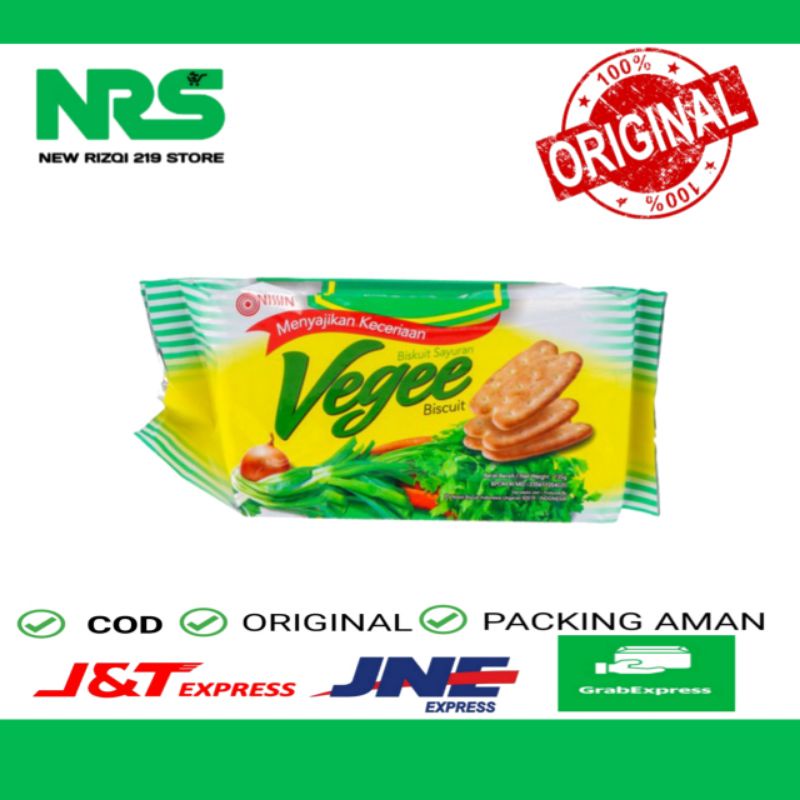 

Nissin Vegee Biscuit 160 gr - Biskuit Sayuran Gurih