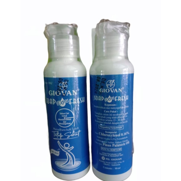 Giovan Soap Extra Fresh 90ml | Giovan Sabun Cair Premium | Giovan Women’s Sabun Cair | Giovan Sabun 