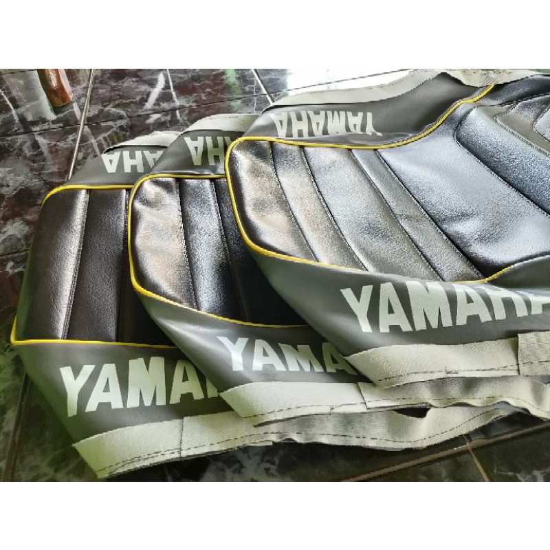 Kulit jok cover jok motor YAMAHA ALFA LIS KUNING model ORIGINAL ukuran standard bahan tebal termurah