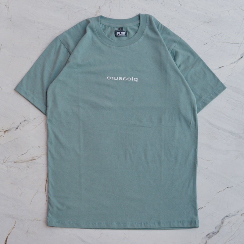 PLEASURE | MIRROR TSHIRT SAGE GREEN SMALL LOGO