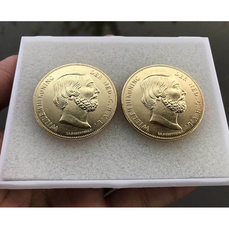 Koin Kuno Willem Th 1818 Warna Gold Rare Item