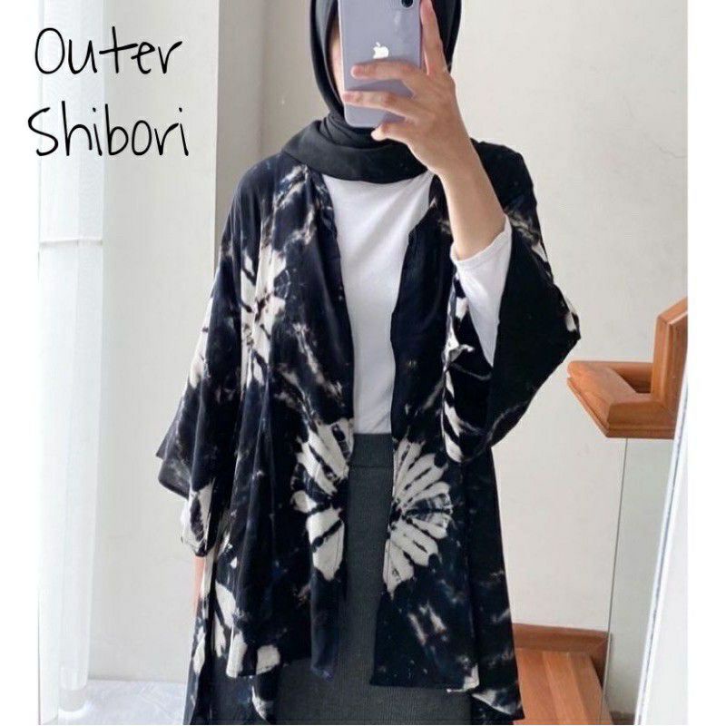 OUTER BATIK ORY SHIBORI Cardigan Wanita LENGAN