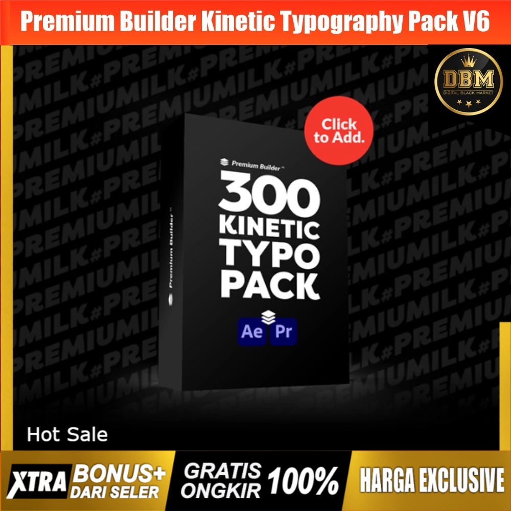 Premium Builder - Kinetic Typography Pack V6 - Premiere Pro &amp; After Effect (Extension)