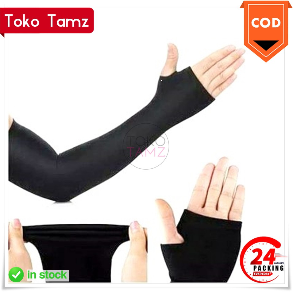 COD MAKASSAR Let Slim Fit Manset Jari Tangan Lets Slim Fit Hand Jempol Stretch Manset Tangan Shopee 