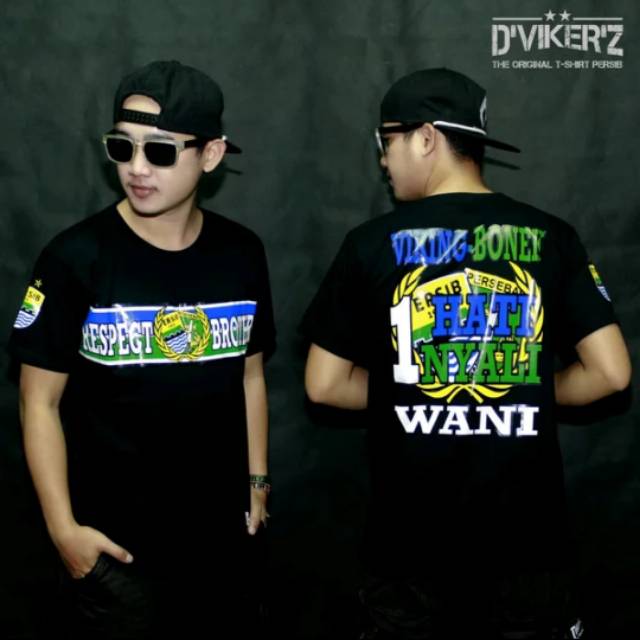 Kaos viking Bonek resfect hitam