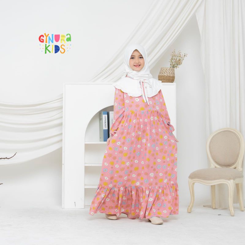 Baju muslim anak homedress HD03 Gynurakids