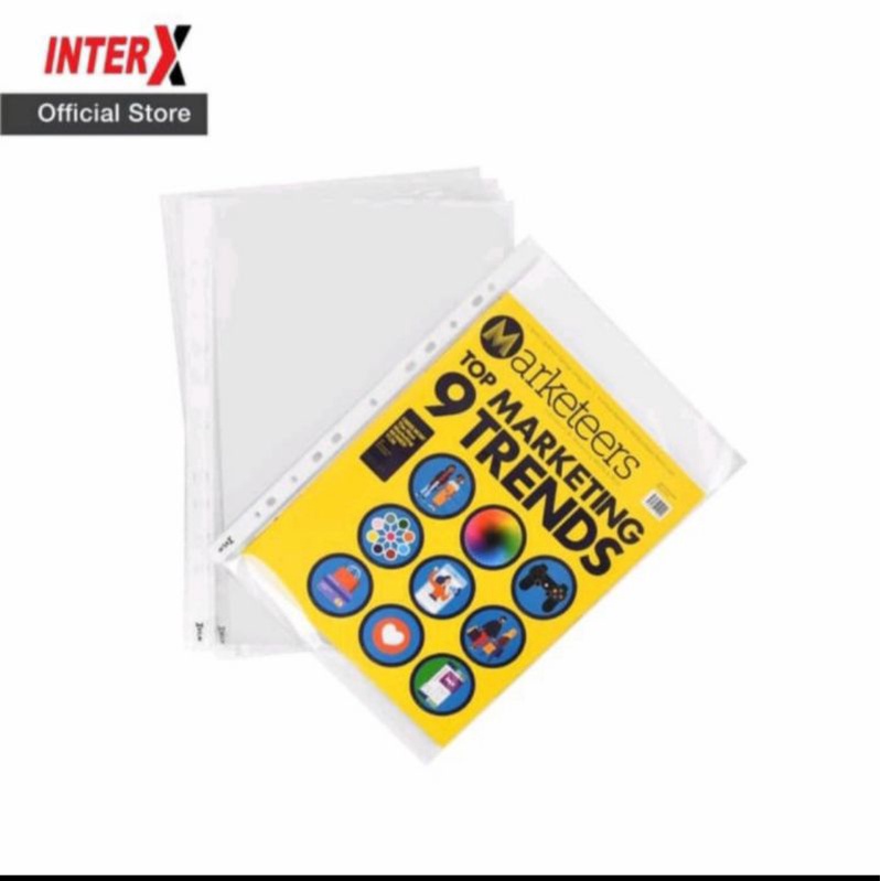 

Sheet Protektor Folio F4 Inter X isi 100 lembar / Plastik FC PP pocket