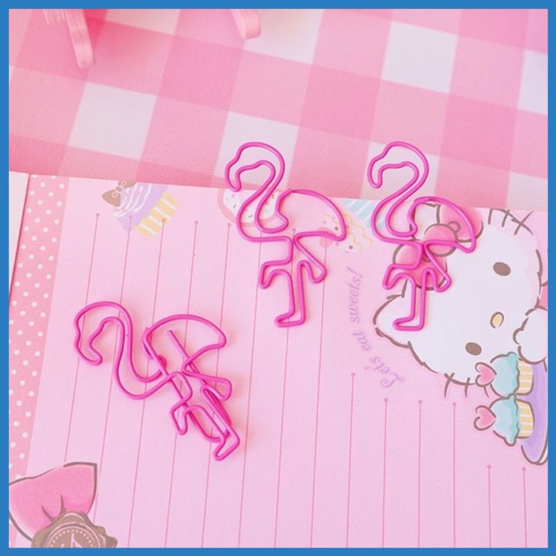 

PENYEKAT BUKU SEKAT KERTAS LUCU UTT2 PAPER CLIP FLAMINGO BIRD ANGSA