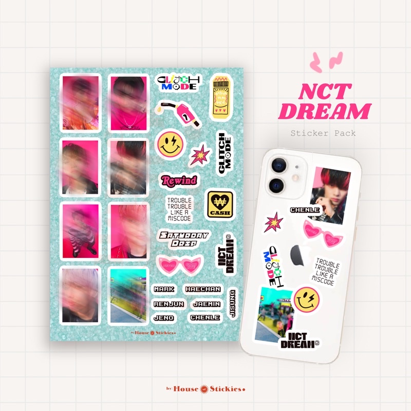 Stiker Kpop NCT DREAM Glimo / Helfu (Unofficial / Fanmade)