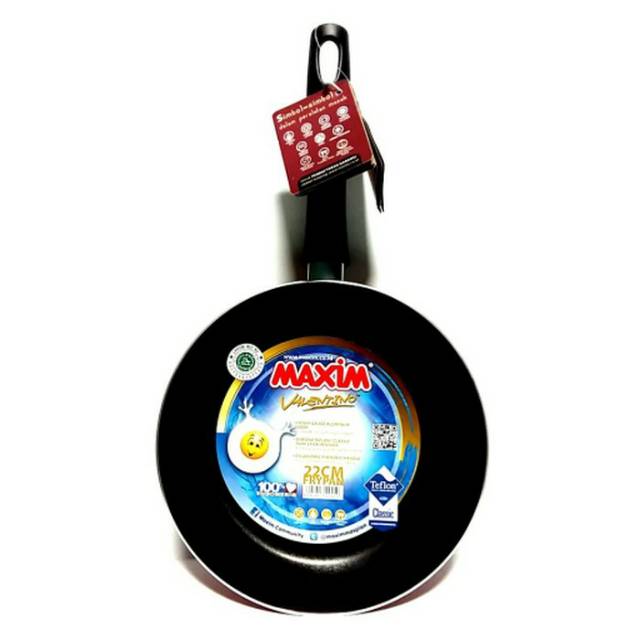 Maxim Valentino Fry Pan 22Cm Wajan Penggorengan VAL22FP