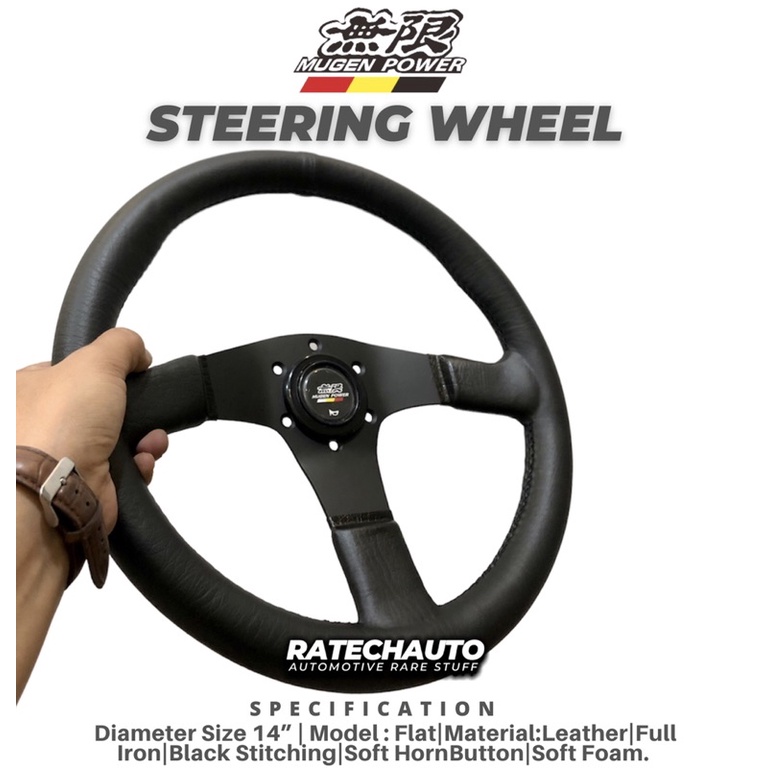 MUGEN STEERING WHEEL LEATHER|STIR RACING MUGEN|SETIR MUGEN RACING|SETIR RACING MUGEN KULIT