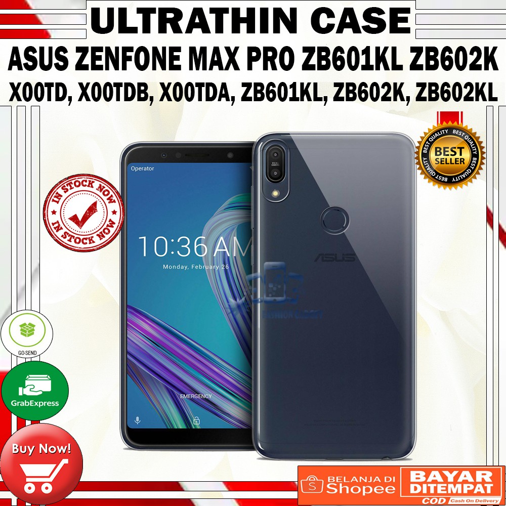 Ultrathin Asus Zenfone Max Pro M1 ZB601KL ZB602KL X00TD Ultra Thin / Silikon / Case Transparant / Casing Asus Zenfone